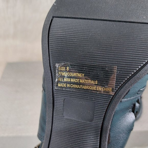 Maurices Women's Grey Woven Slip On High Heels Sandals Size: 8 - Picture 4 of 9